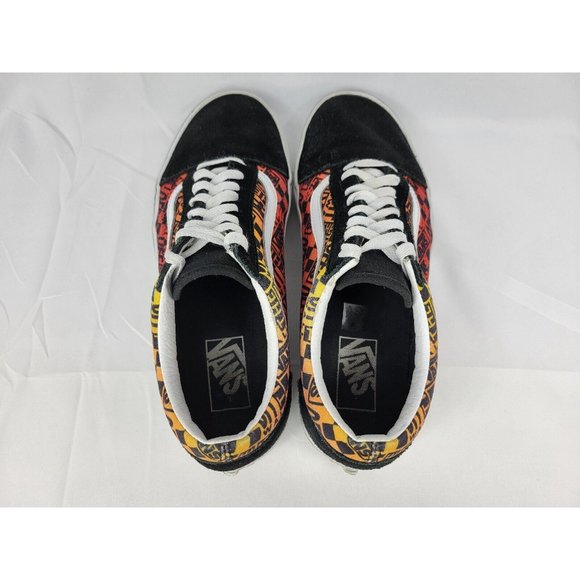 Vans Old Skool Off The Wall Shoes Sneakers Size Mens 8 Womens 9.5 Black 721356 - Picture 3 of 12